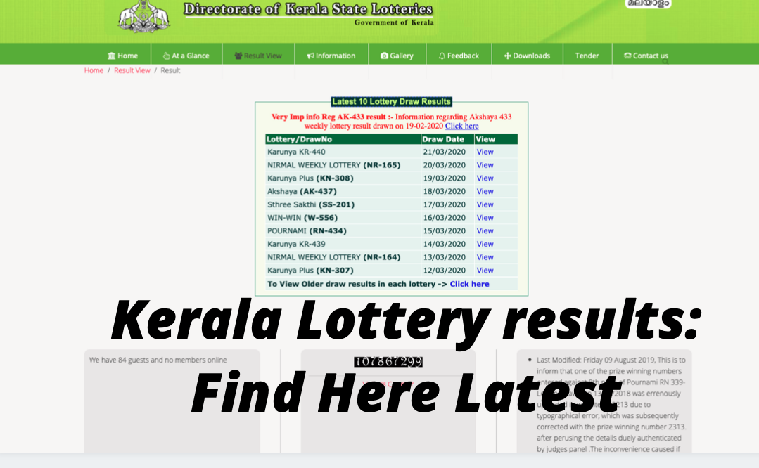 Kerala Lottery Results, Kerala Win-Win W-557 state lottery results  announced; 1st prize Rs 75 lakhs