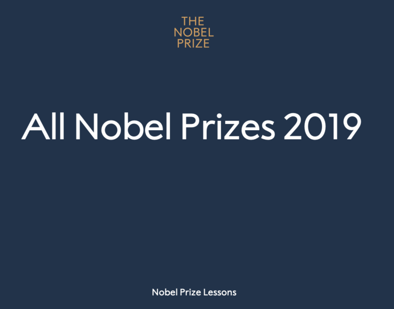 All Nobel Prizes 2019 PDF Free Downloads