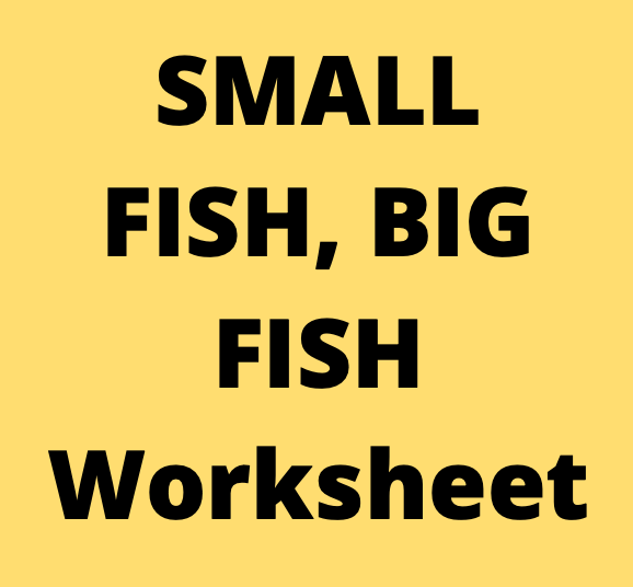 SMALL FISH, BIG FISH Worksheet
