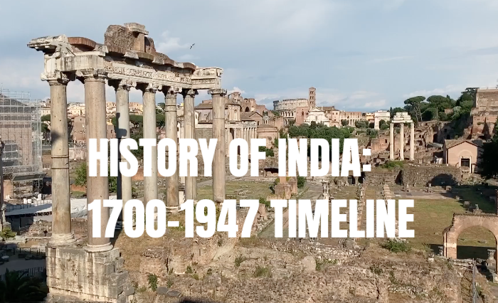 History of India: 1700-1947 Timeline PDF