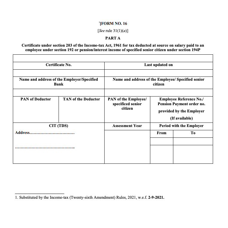 Form 16 PDF